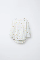 LEMON TEXTURED BODYSUIT