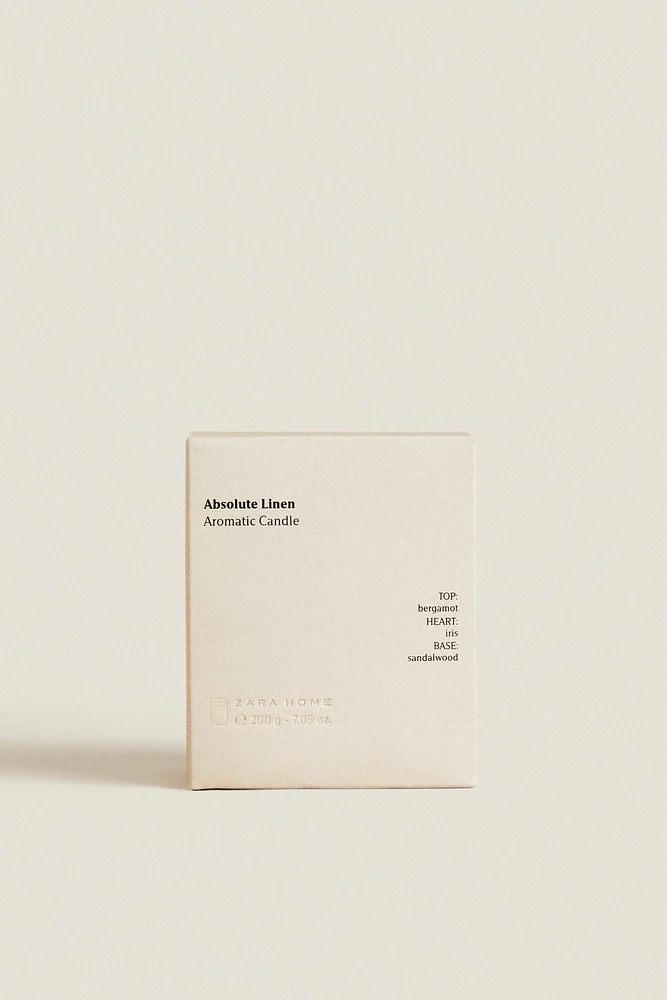 G) ABSOLUTE LINEN SCENTED CANDLE