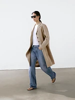Lightweight 100% linen coat