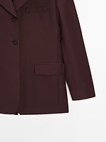 Blazer fluide lin