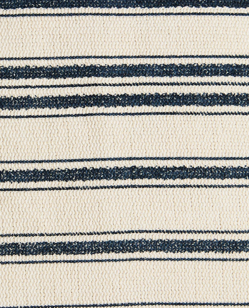 STRIPED OUTDOOR CHAIR SEAT CUSHION
