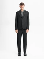 100% wool flowing blazer