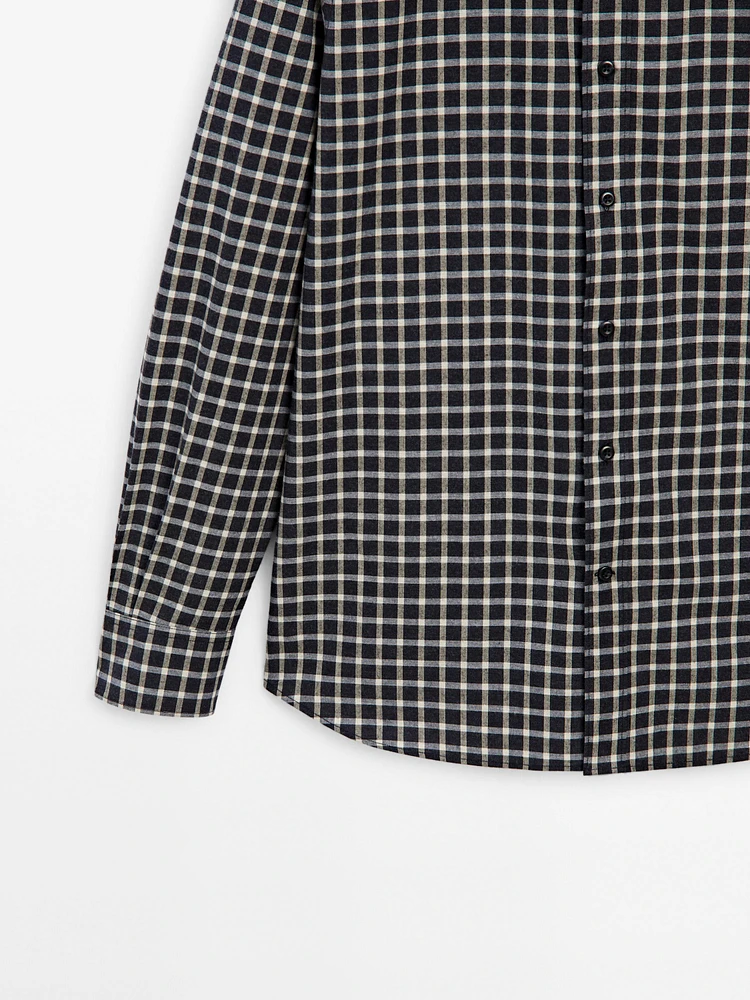 100% cotton regular fit check shirt