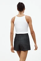 Z1975 MINI DENIM SKORT WITH SLIT