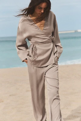 SATIN PAJAMA PANTS