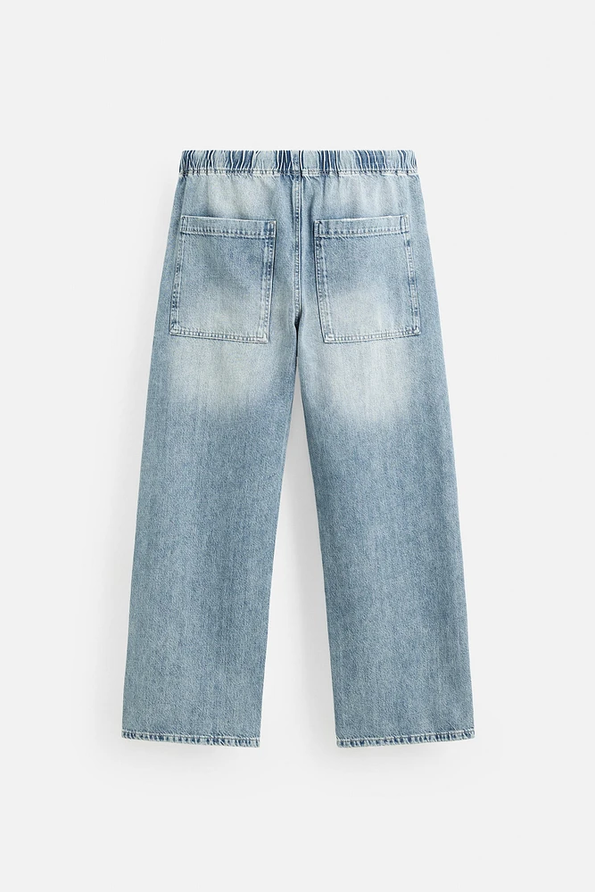 RELAXED FIT JOGGER WAIST JEANS