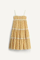 LIMITED EDITION SCHIFFLI FLORAL DRESS