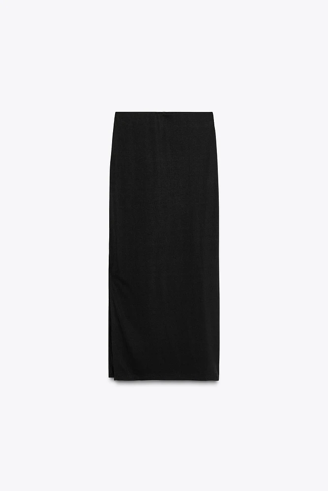 FLOWY MIDI SKIRT
