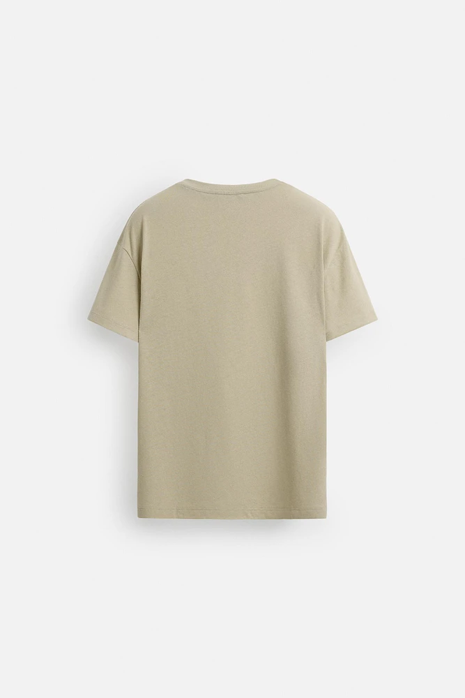 T-SHIRT EN COTON ET CHANVRE