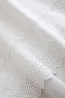 DRAP PLAT BRODÉ