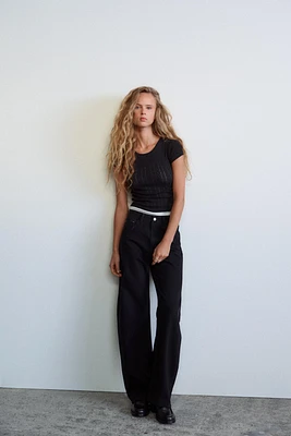 TRF CURVED HIGH-WAIST JEANS
