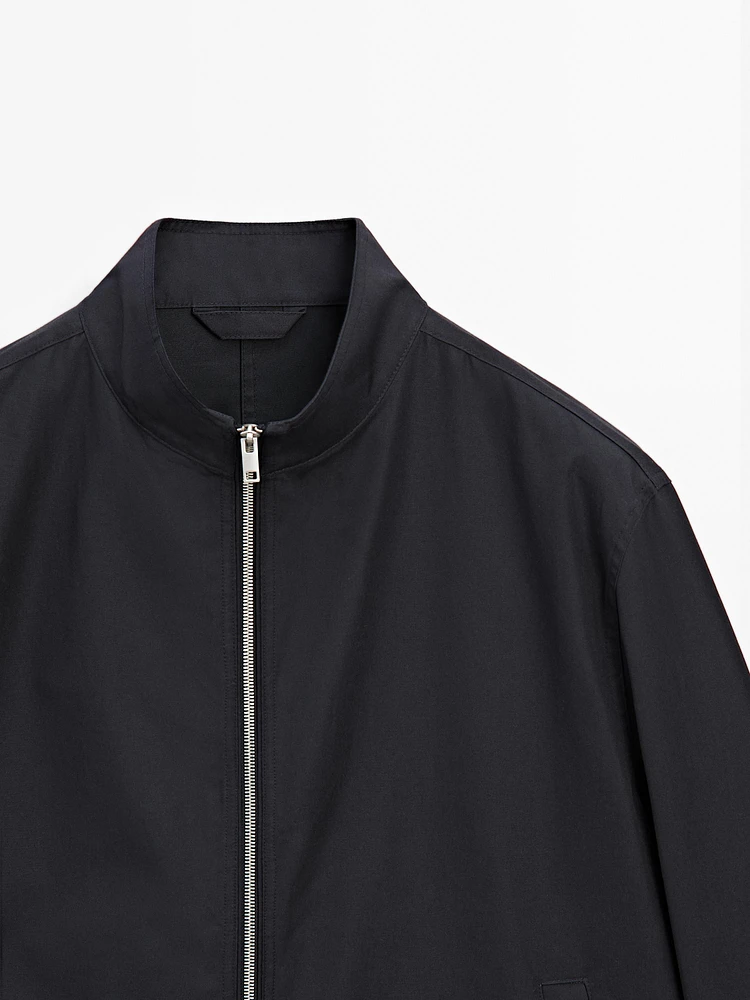 100% cotton zip-up jacket