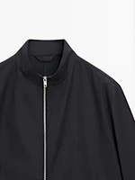 100% cotton zip-up jacket