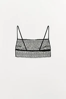 LACE BANDEAU BRALETTE
