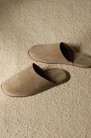 LEATHER MULE SLIPPERS