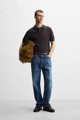 POLO EN MAILLE DE COTON ET LYOCELL