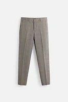 PLAID SUIT PANTS