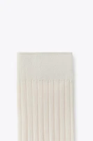 RIBBED SOCKS WITH VISCOSE
