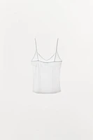 STRAPPY TOP WITH SEAMS