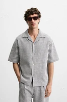 RELAXED FIT SEERSUCKER SHIRT