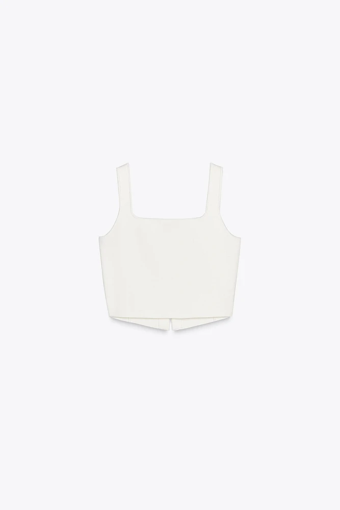 BASIC KNIT CROP TOP