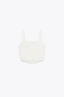 BASIC KNIT CROP TOP