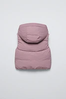 HOODED PUFFER VEST