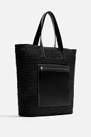 WOVEN SHOPPER BAG