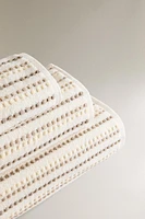 SERVIETTE DE BAIN TEXTURE POIS