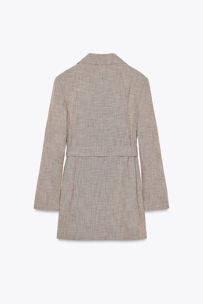 VESTE OVERSIZE AVEC CEINTURE