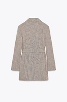 VESTE OVERSIZE AVEC CEINTURE