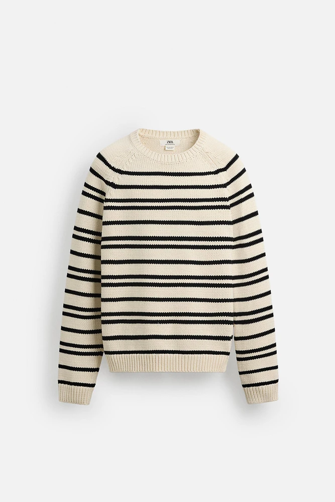 LIMITED EDITION TEXTURED STRIPE SWEATER