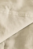 FADED-EFFECT LINEN QUILT