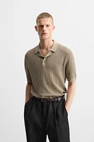 POLO EN MAILLE STRUCTURÉE