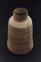 TALL SEAGRASS VASE WITH LINE