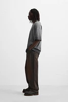 T-SHIRT DÉLAVÉ EN MAILLE