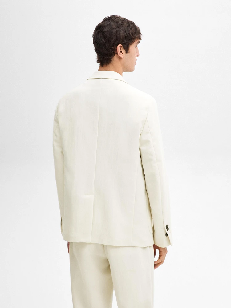 Cotton blend suit blazer