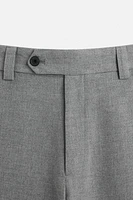 TEXTURED STRAIGHT FIT PANTS