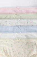 AGES 2-6/ SIX-PACK OF FLORAL PRINT UNDERWEAR