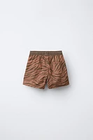 6-14 YEARS/ ANIMAL PRINT SWIM SHORTS