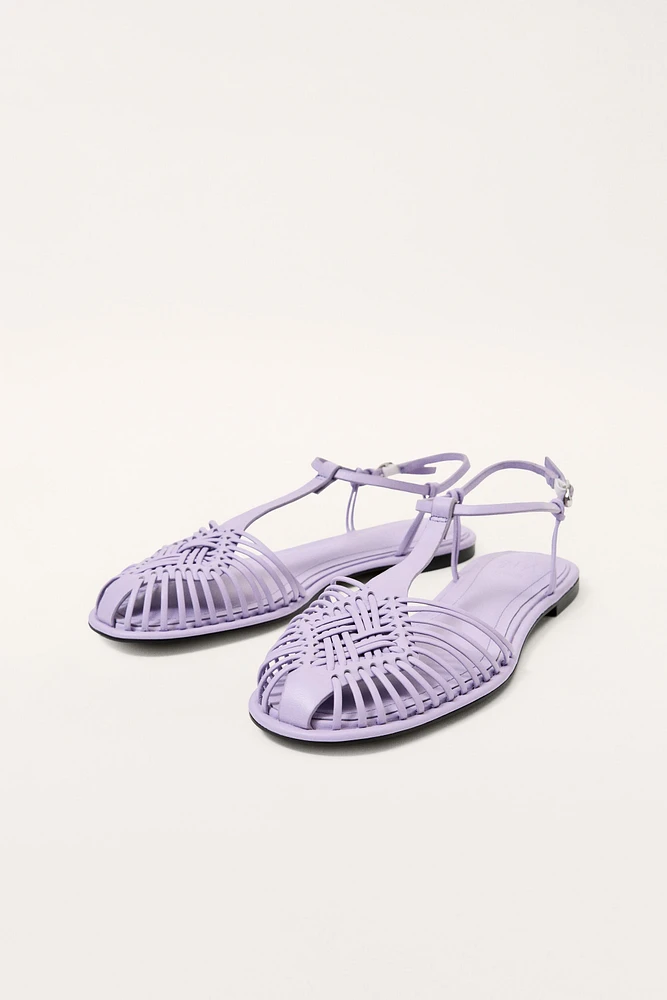 LIMITED EDITION WOVEN LEATHER FISHERMAN SANDALS