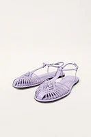 LIMITED EDITION WOVEN LEATHER FISHERMAN SANDALS