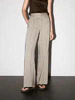 Pantalon de tailleur imprimé à carreaux