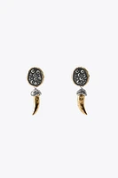 SPARKLY HORN EARRINGS