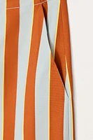 LIMITED EDITION STRIPED WIDE-LEG PANTS