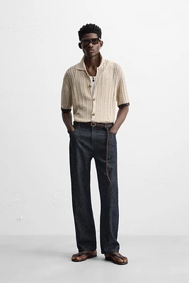 CHEMISE POINT AJOURÉ