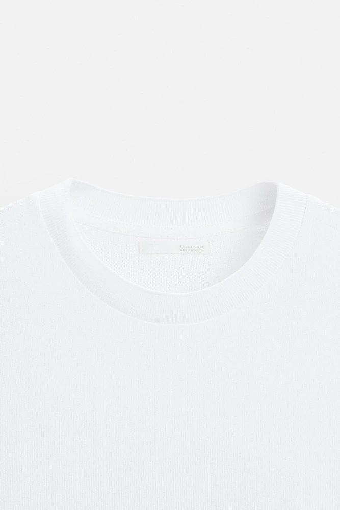 T-SHIRT EN MAILLE REGULAR FIT
