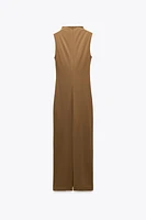 DRAPED MIDI DRESS