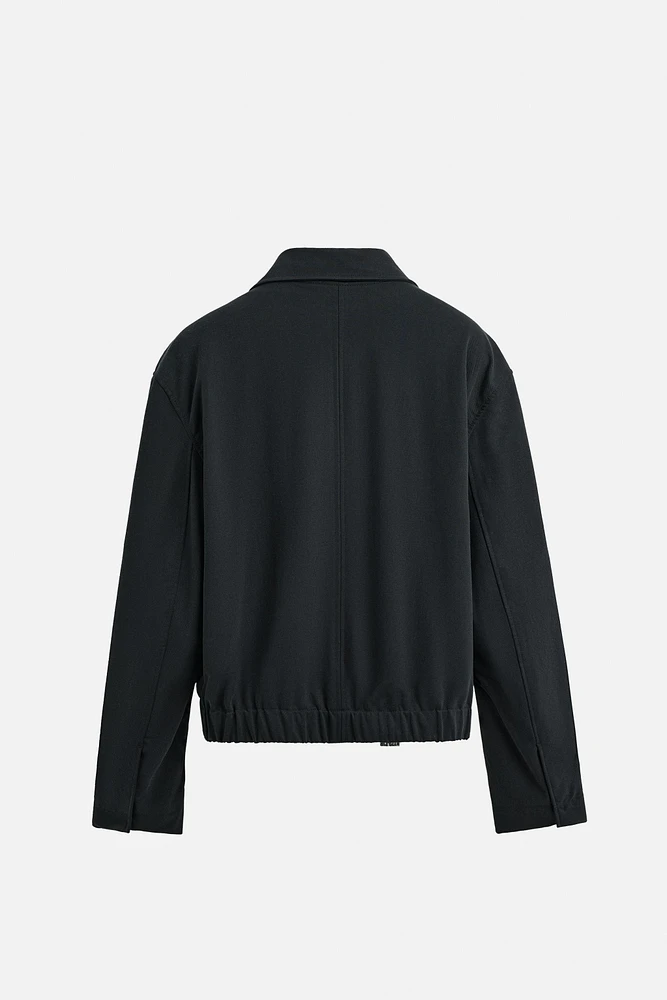 ZIP-UP FLOWY JACKET