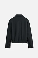 ZIP-UP FLOWY JACKET